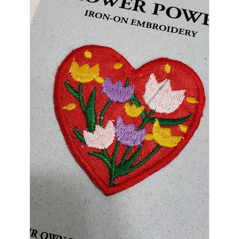 Patch it Up Cottagecore 90s Iron On Embroidered Floral Apple‎ Easter Bunny LOT
